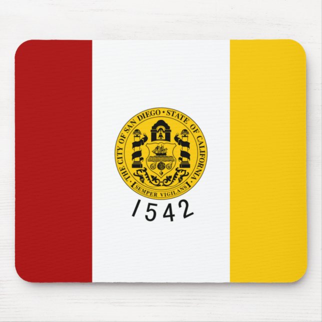 Flagge San Diego Mousepad (Vorne)
