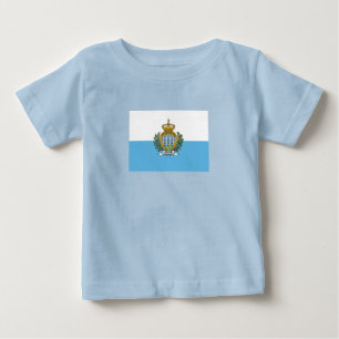Flagge San Marino Baby T-shirt