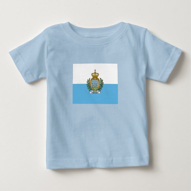 Flagge San Marino Baby T-shirt (Vorderseite)