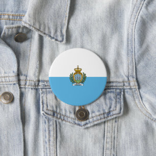 Flagge San Marino Button
