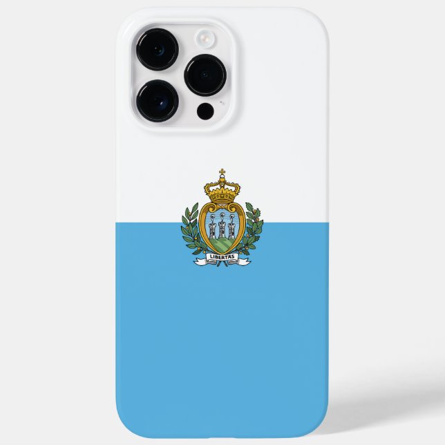 Flagge San Marino Case-Mate iPhone Hülle (Rückseite)