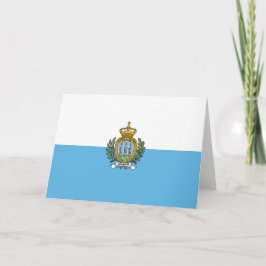 Flagge San Marino Dankeskarte