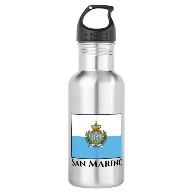 Flagge San Marino Edelstahlflasche (Vorderseite)