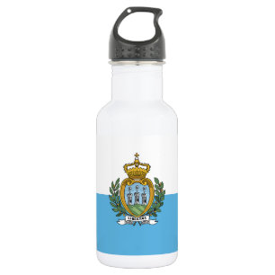 Flagge San Marino Edelstahlflasche