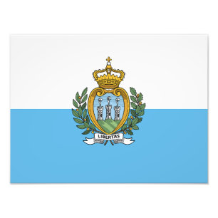 Flagge San Marino Fotodruck