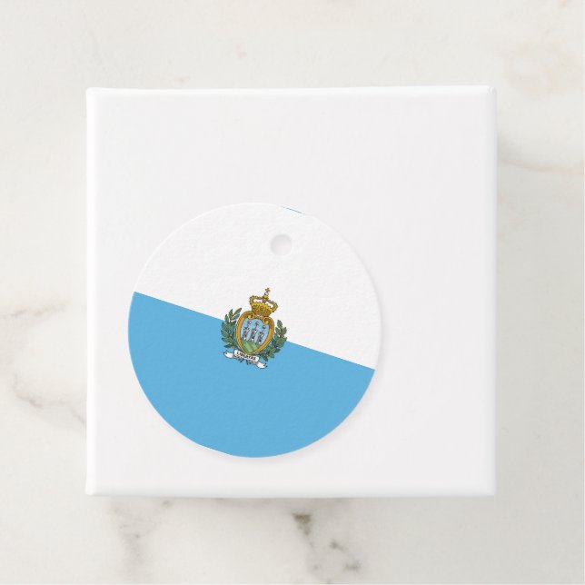 Flagge San Marino Geschenkanhänger (Beispiel)