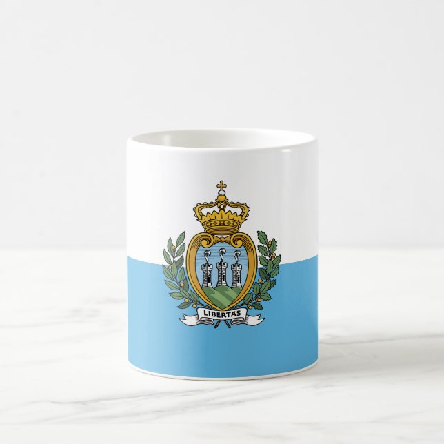 Flagge San Marino Kaffeetasse (Mittel)