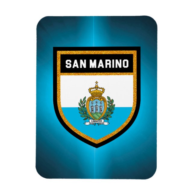 Flagge San Marino Magnet (Vertikal)
