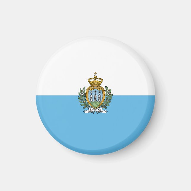 Flagge San Marino Magnet (Vorne)