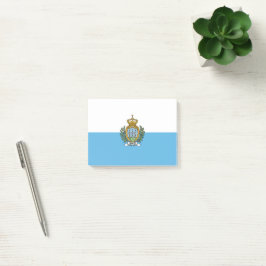 Flagge San Marino Post-it Klebezettel