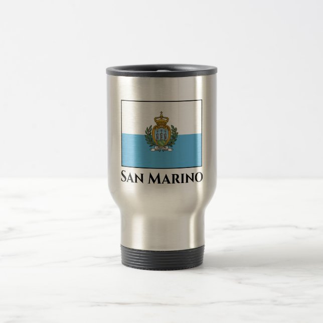 Flagge San Marino Reisebecher (Mittel)