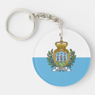 Flagge San Marino Schlüsselanhänger