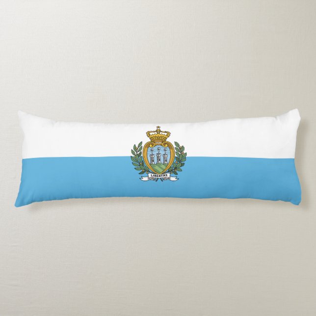 Flagge San Marino Seitenschläferkissen (Vorderseite)