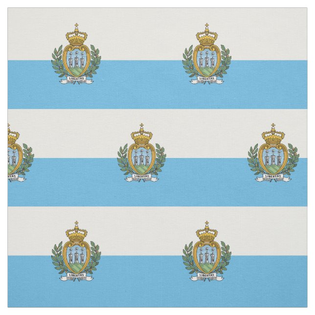 Flagge San Marino Stoff (Muster)