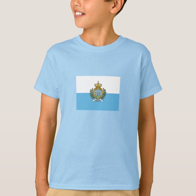 Flagge San Marino T-Shirt (Vorderseite)