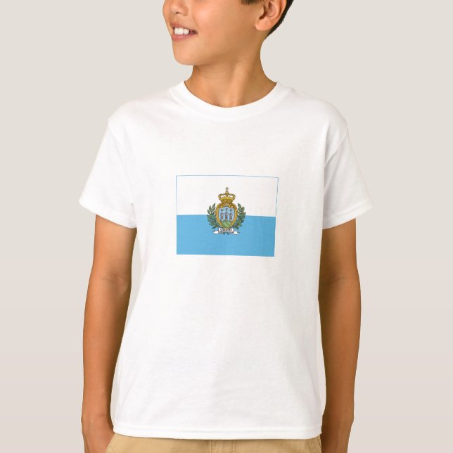 Flagge San Marino T-Shirt (Vorderseite)