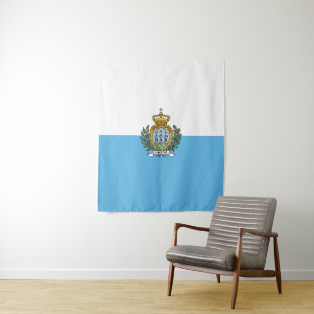 Flagge San Marino Wandteppich (Beispiel)