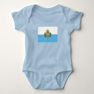Flagge San Marinos Baby Strampler
