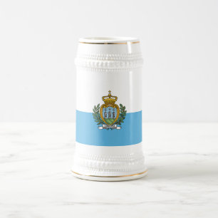 Flagge San Marinos Bierglas