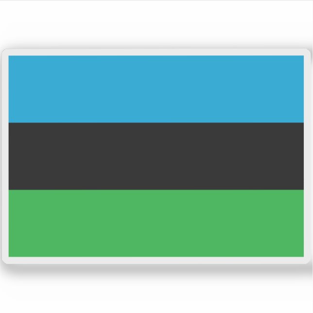 Flagge Sansibars (Januar-April 1964), Afrika Aufkleber (Vorderseite)