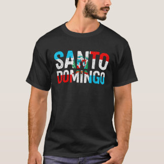 Flagge Santo Domingo Dominikanische Republik T-Shirt