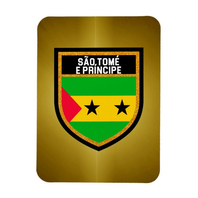 Flagge São Tomé und Príncipe Magnet (Vertikal)