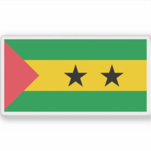 Flagge São Tomé und Príncipe (Sao Tome und Princip Aufkleber