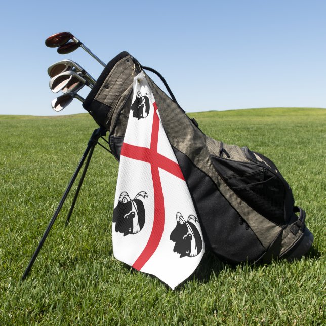 Flagge Sardiniens (Italien) Golfhandtuch (Gras)