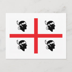 Flagge Sardiniens Postkarte