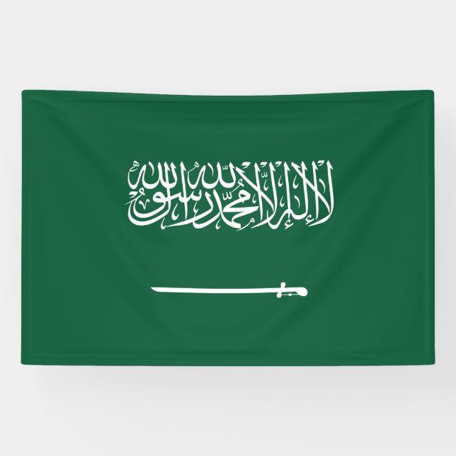 Flagge Saudi-Arabiens Banner (Horizontal)