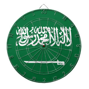 Flagge Saudi-Arabiens Dartscheibe