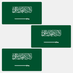 Flagge Saudi-Arabiens Etiketten