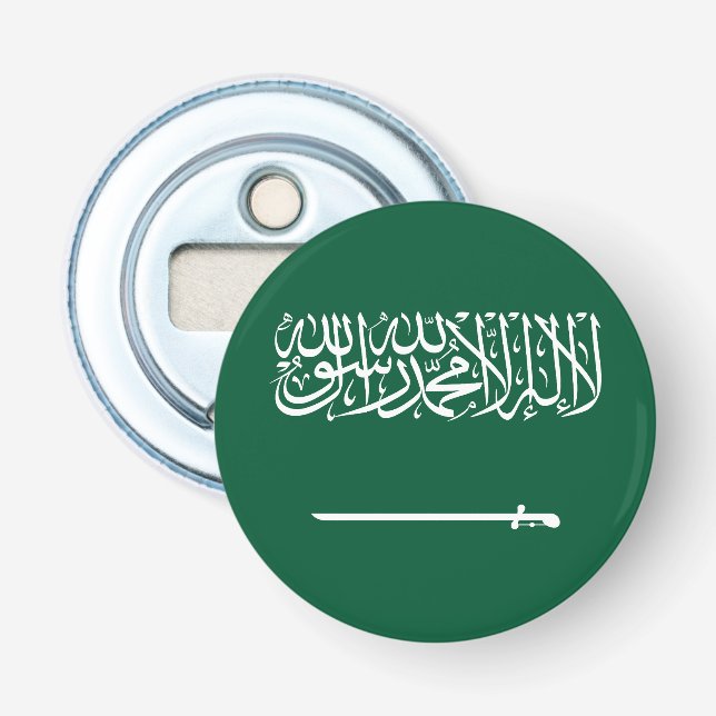 Flagge Saudi-Arabiens Flaschenöffner (Vorderseite)