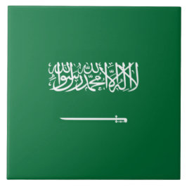 Flagge Saudi-Arabiens Fliese