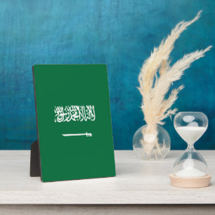 Flagge Saudi-Arabiens Fotoplatte