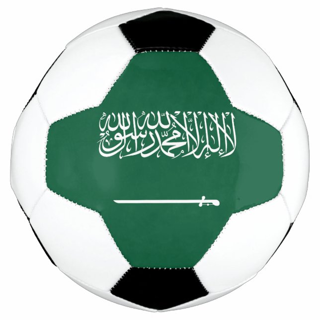 Flagge Saudi-Arabiens Fußball (Vorderseite)