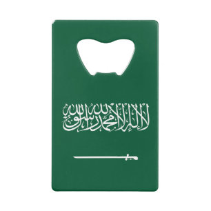 Flagge Saudi-Arabiens Geldbeutel Flaschenöffner