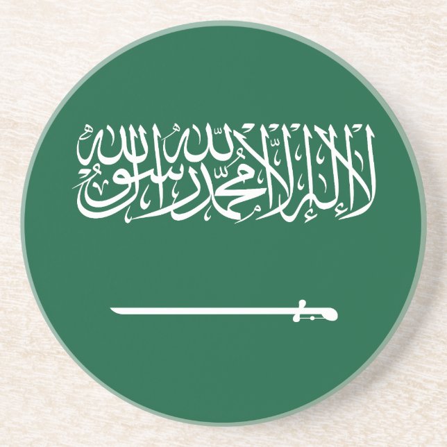 Flagge Saudi-Arabiens Getränkeuntersetzer (Vorne)