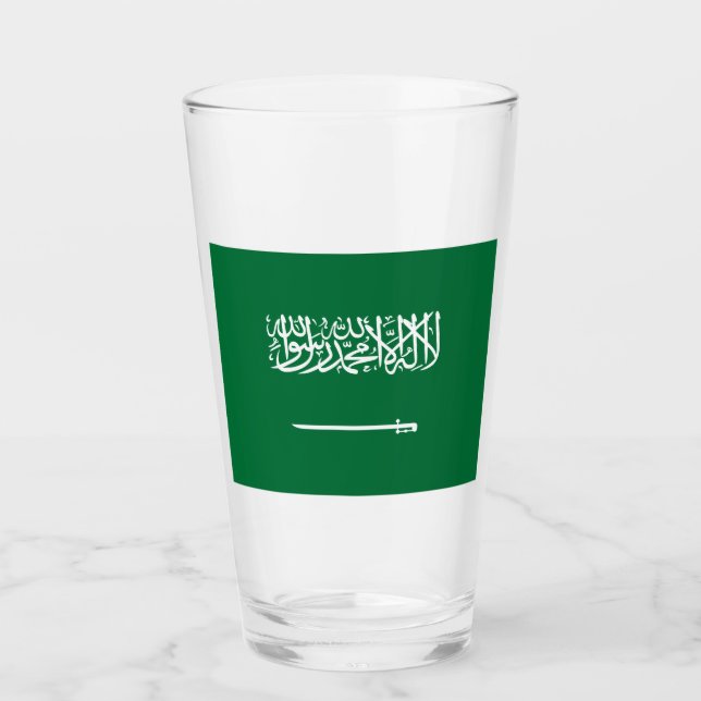 Flagge Saudi-Arabiens Glas (Vorderseite)