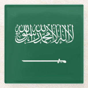 Flagge Saudi-Arabiens Glasuntersetzer