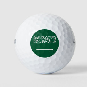 Flagge Saudi-Arabiens Golfball