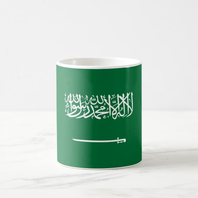 Flagge Saudi-Arabiens Kaffeetasse (Mittel)