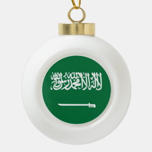 Flagge Saudi-Arabiens Keramik Kugel-Ornament