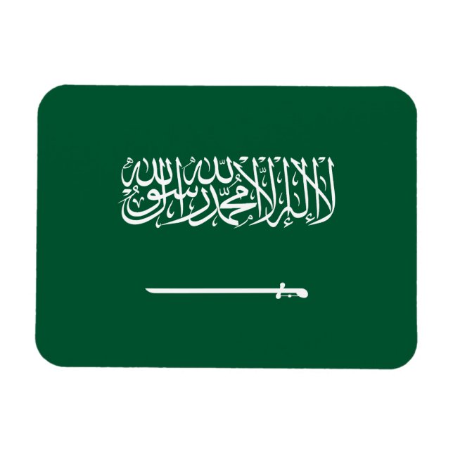 Flagge Saudi-Arabiens Magnet (Horizontal)
