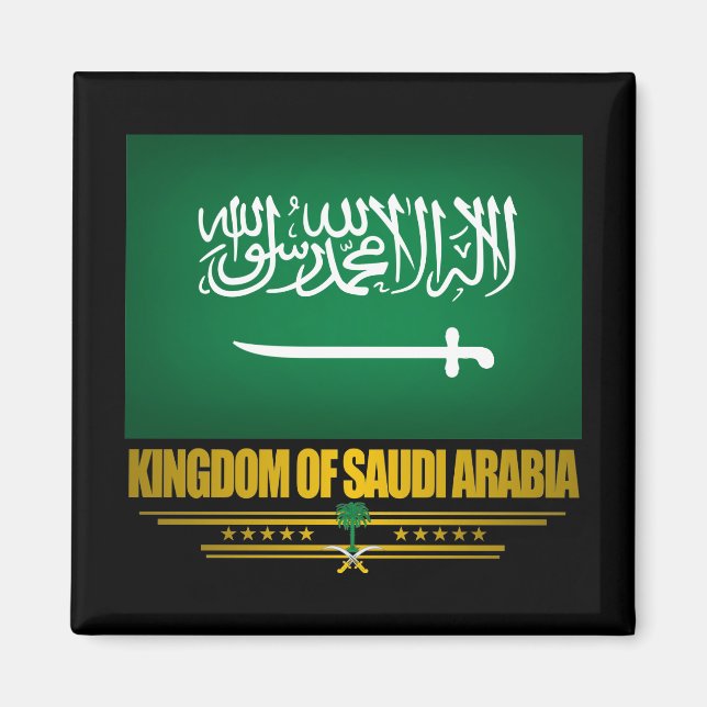 Flagge Saudi-Arabiens Magnet (Vorne)