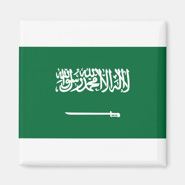 Flagge Saudi-Arabiens Magnet (Vorne)