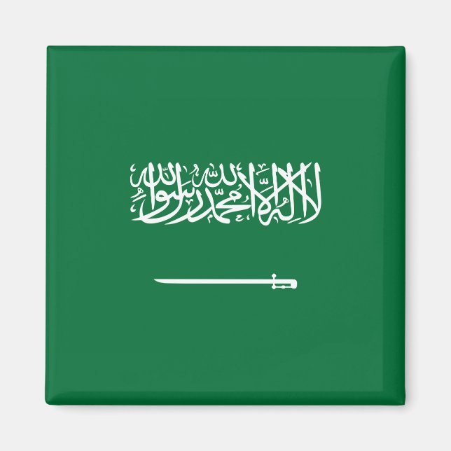 Flagge Saudi-Arabiens Magnet (Vorne)