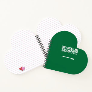 Flagge Saudi-Arabiens Notizbuch