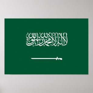 Flagge Saudi-Arabiens Poster