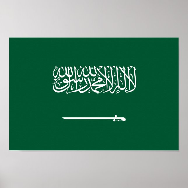 Flagge Saudi-Arabiens Poster (Vorne)